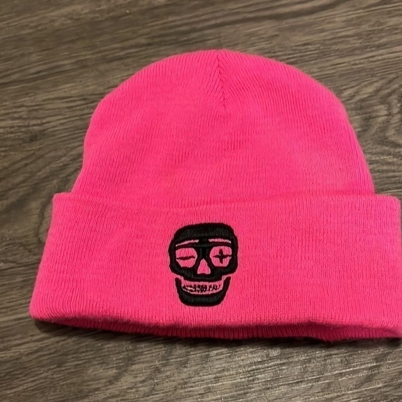 Syc Fuk Beanie in pink NWOT​​​​​​​ - Picture 3 of 4